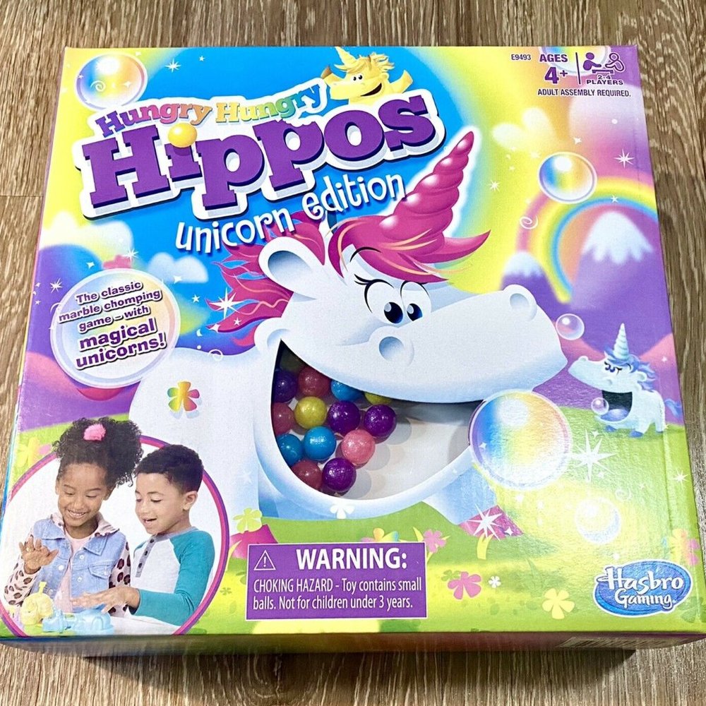 Hungry Hungry Hippos Unicorn Edition Hasbro 2020